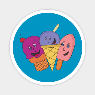 Smile Cute Ice cream Magnet